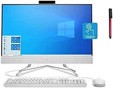 HP 24 23.8" FHD IPS Touchscreen All in One Desktop Computer, AMD Ryzen 3 3250U Beat i5-7200U, 8GB DDR4, 1TB HDD + 256GB PCIe SSD, Online Class Ready, Windows 10, BROAGE 3-in-1 Stylus 64GB Flash Drive