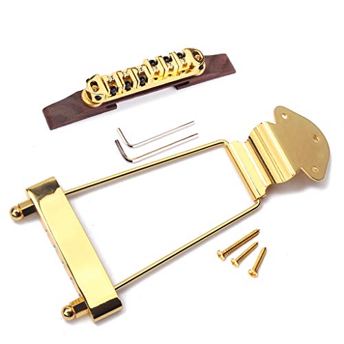 Alnicov Jazz Guitar Rosewood Bridge & Tailpiece Set