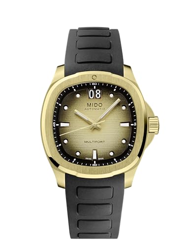 Image of MIDO Multifort TV Big Date - Swiss Automatic Watch for Men - 40mm Case with Transparent Caseback
