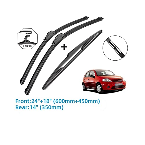 Balais d'essuie-glace C3 MK1 brosses JU de précision 2002-2009