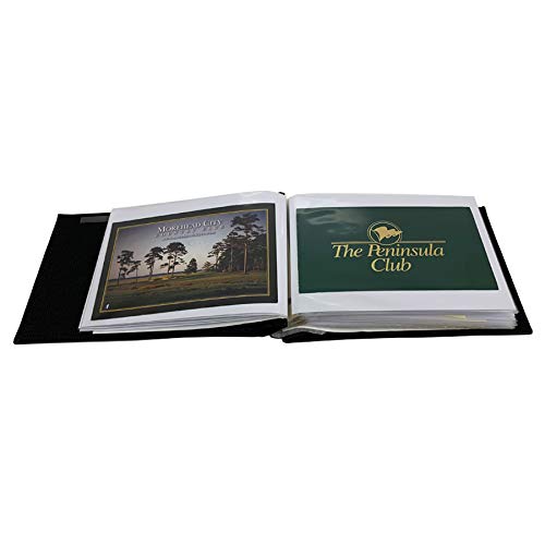 Golf Scorecard and Photo Album | Available in Brown or Black | Holds Up to 40 Scorecards | Designed for 4