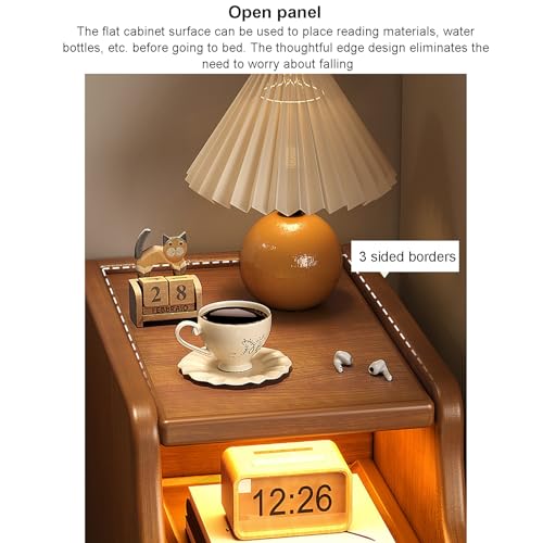 Table de chevet étroite avec 2 tiroirs pour optimiser les petits lits - 6