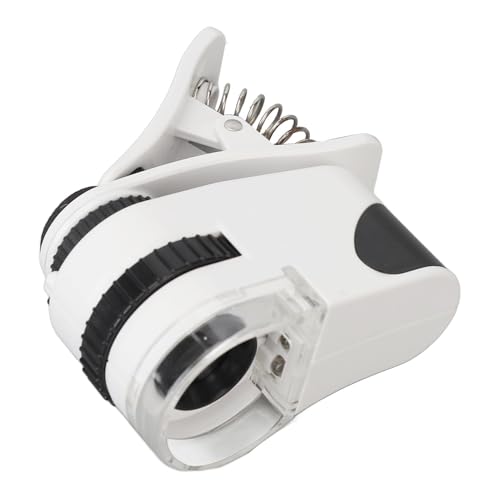 Image of Clipon Magnifier Phone Clipon Microscope Magnifier 2 Brightness Levels Portable 50X Zoom Rechargeable for Smartphones