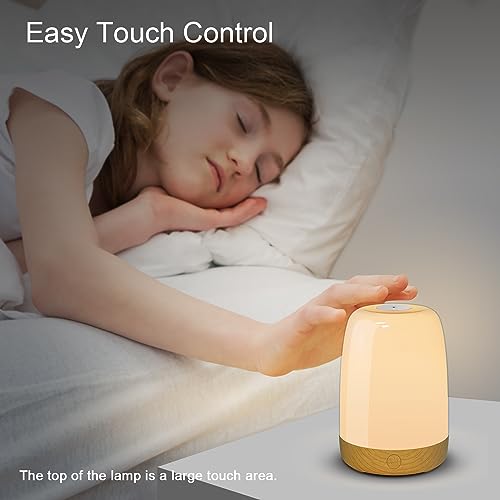 Dremkit Night Light,Nursery Night Light For Baby,Rechargeable Kids Nightlight,Touch Night Lamp For Breastfeeding,Newborn And Toddlers Bedrooms,Wood Grain thumb #3