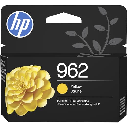 HP 962 Yellow Ink Cartridge | Works with OfficeJet 9010, Pro 9010, 9020 | Eligible for Instant Ink | 3HZ98AN
