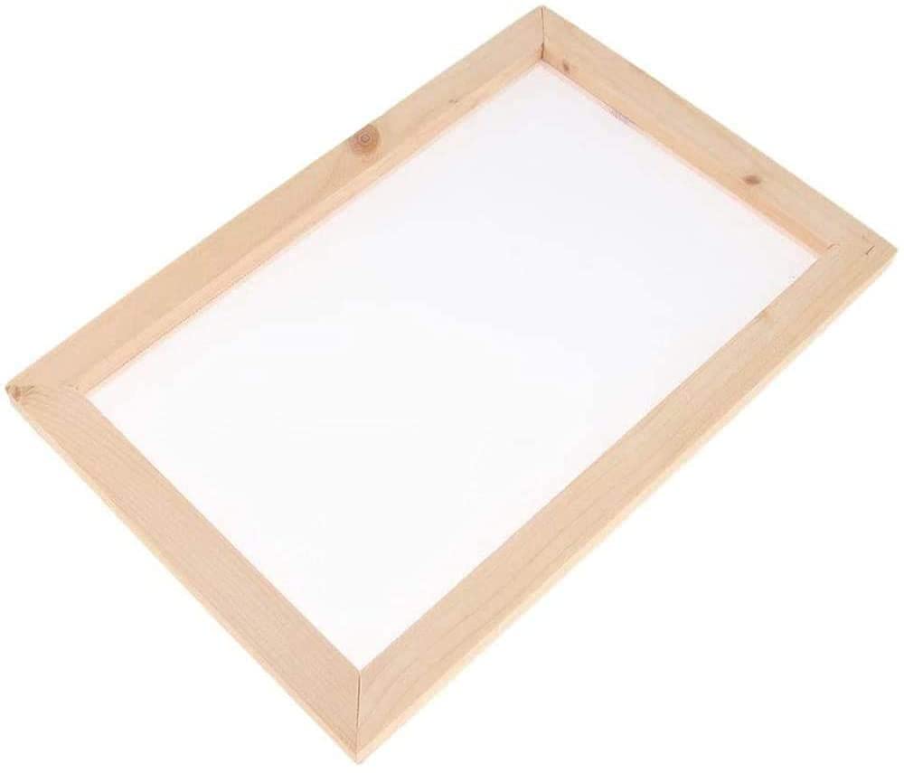 CENPEK Ancient Paper Making Method Wooden Paper Making Crafting Papermaking Mould Frame Screen for DIY Handcrafts Supplies 30x40cm