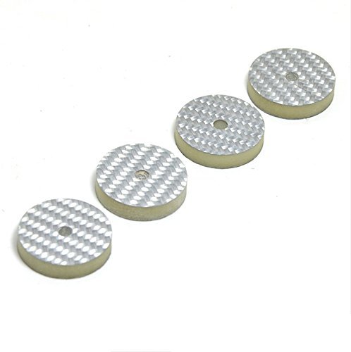 4pcs 255mm Carbon Fiber Speaker Spike Mat Base Pad Shoe Isolation Hifi Mounts