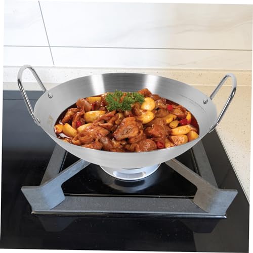 Wok redondo de acero inoxidable UKCOCO miniatura 5