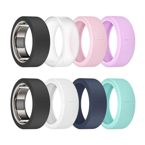 sylacor 8 Pack Ring Cover Compatible with Oura Ring Gen 4/4 Ceramic/Gen 3 - image 1