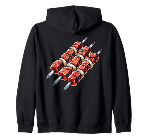 Shashlik Master Grill Russian Skewers Grill Russia Zip Hoodie