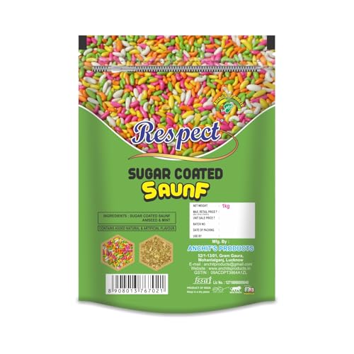 Image of RESPECT Sugar Coated Saunf Mix 500g & Sweet Cherry Mix 500g | Combo Mouth Freshener (1kg)