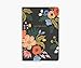 RIFLE PAPER CO. Lively Floral Stitched Notebook Set, Set Of 3 Notebooks, 64 Ruled Pages With Gold Ink, Canvas Paper Cover With White Text Paper Interior