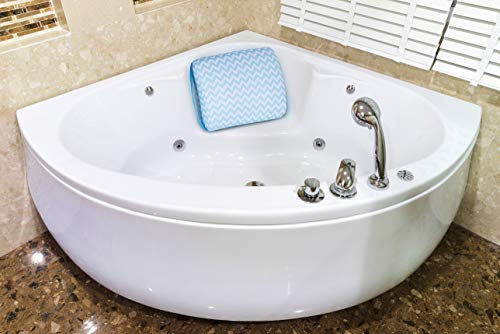 image for Kenley Hot Tub Booster Seat for Adults - Weighted Pillow for Bathtub, 