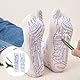 Fußreflexzonen Socken Set,Druckpunkt Akupressur Socken Deutsch,Fußmassage Fussreflexzonenmassage Socken,Ein Paar Acupressure Socks,Reflexology Socks with Massage Tool (Damensocken)