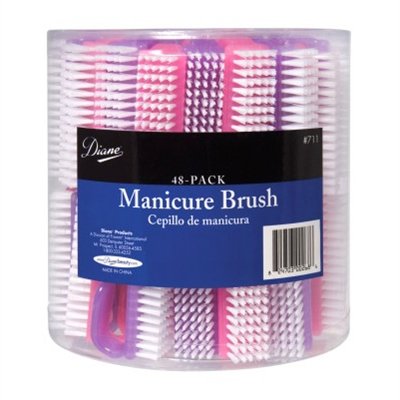 Brosse à manucure Diane en lot de 48 pièces avec poils nylon résistants