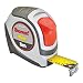 Starrett Exact Plus KTXP106-8M-N ABS Plastic Case Red Measuring Pocket Tape, Metric Graduation Style, 8m Length, 26.9mm Width, 1.58mm Graduation Interval