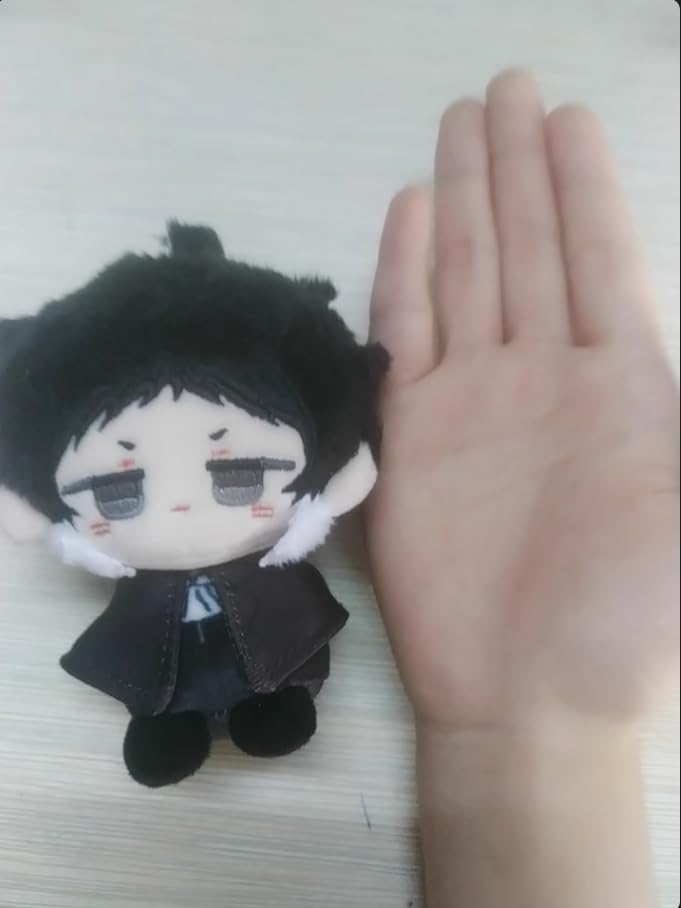 KILA MILA Cute Plush Doll Figure Toy Mini Fumo 11cm Ryunosuke Akutagawa Cute Toy Kids Gift, 4.33 Inch