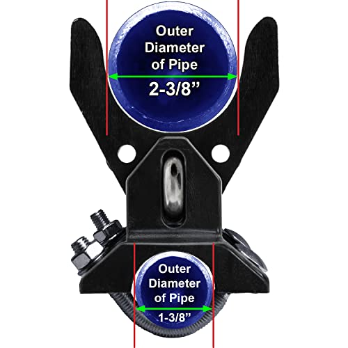 Pool Gate Latch: Chain Link Child Safety Pool Latch - Push Style Pool Gate Latch For 1-3/8" Gate Frames & 2-3/8" Gate Posts - 1 Latch #TOP1