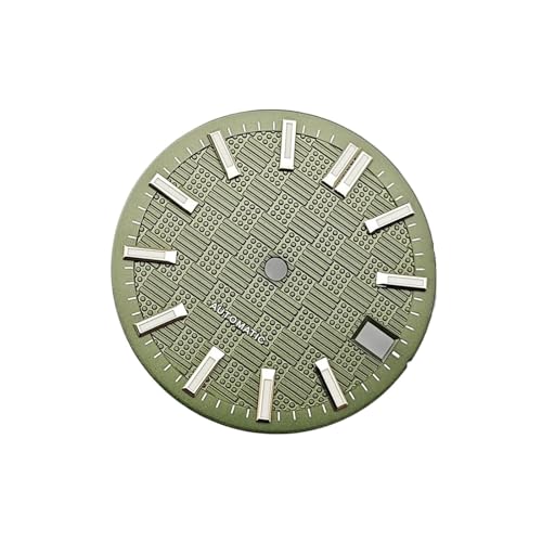 Cadran de montre personnalisé vert militaire pour NH35 28.5mm