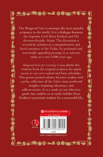 Image of Bhagavad Gita for Everyday Living: Selected Verses with Key Takeaways