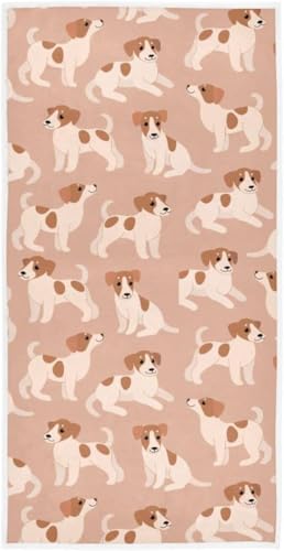 フェイスタオル 犬柄 おしゃれ かわいい 柔らか肌触り 吸水 速乾 抗菌防臭 子供 ギフト用 約76×38cm