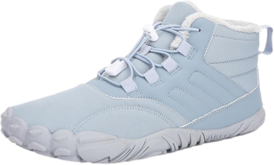 Magic Shoes Alaskan Barefoot Mens, Alaskan Barefoot Shoe, Wide Toe Box Footwear Barefoot Womens Winter (Light Blue, 8 Men/10 Women)