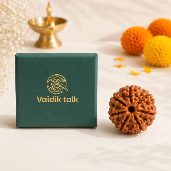 Image of Natural Seven Face Rudraksha Bead for Puja, Japa, Meditation & Spiritual Practices | Authentic Rudraksh for Men & Women (7 Mukhi Rudraksha)