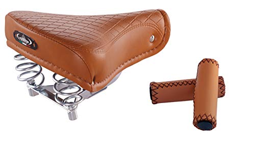 Montegrappa - Sillín para ciudad, rueda Beachc Ruiser Holland, rueda de Vintage Retro Look 1750 Export + puños Montegrappa