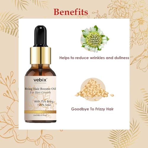 VebixProfessional Customized Regimen -Full Kit- Lotus AntiHairfall Shampoo & Neem Oil + Hair Glow Serum + Onion Hair Mask + Hair Booster Serum & Kumkuma Face Brightening Oil -10.82 Fl.oz (Normal Hair)