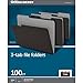 Office Depot® Brand File Folders, 1/3 Cut, Letter Size, Black, Box of 100 Folders