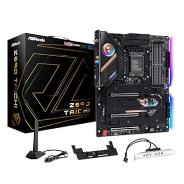 ASROCK Placa mãe Z690 Taichi Socket LGA1700/Intel Z690/DDR5/AMD Crossfire/SATA3&USB3.2/M.2/WiFi/ATX