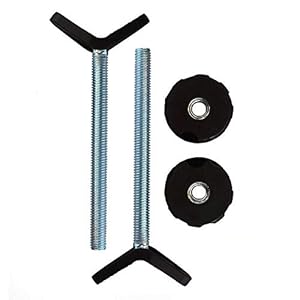 Baby Gate Guru Extra Long M10 (10mm) Stair Banister Adapter Y-Spindle Rods 2 Pack for Pressure Mounted Baby and Pet…