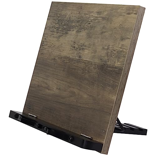 Gold Armour MBS-168 Bamboo Book Stand, Cookbook Holder Desk Reading With 5 Adjustable Height cover