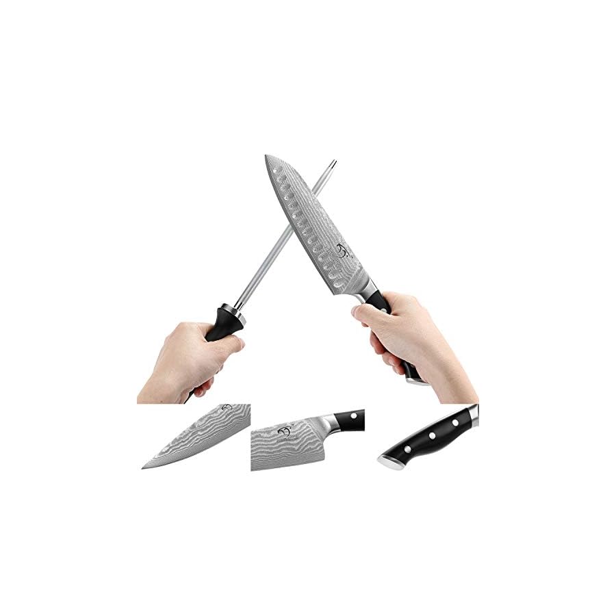 Kitchen-Damascus-Knife-Set-15-Piece-Kitchen-Knife-Set-with-Block-ABS-Ergonomic-Handle-for-Chef-Knife-Set-and-Serrated-Steak-Knives-Knife-Sharpener-and-Kitchen-Shears-Beechwood-Block Damascus Kitchen Knife Set, 15-Piece Kitchen Knife Set with Block, ABS Ergonomic Handle for Chef Knife Set and Serrated Steak Knives Knife Sharpener and Kitchen Shears, Beechwood Block