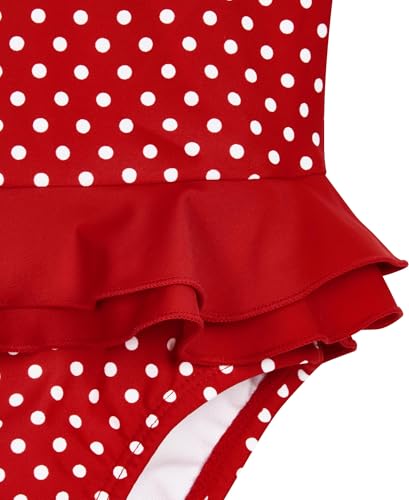 Playshoes Costume Da Bagno Con Protezione Uv, Costume Da Bagno Bambine E Ragazze, Punti, 122/128 - 4