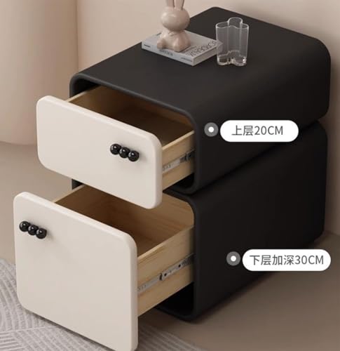 Table de chevet créative en cuir FANDIAO pour une chambre chaleureuse