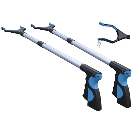 Grabber Reacher Tool,FitPlus Premium Grabber Tool 34 Inch, 2 Year Warranty Strong Magnet Grabber Reacher for Elderly, Lightweight Extra Long Handy Trash Claw Grabber (2)