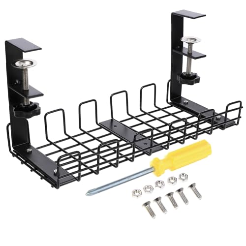 Cabilock Estante Organizador de Cables para Escritorio 32.5cm Estructura de Alambre de Hierro para Oficina y Hogar miniatura 1