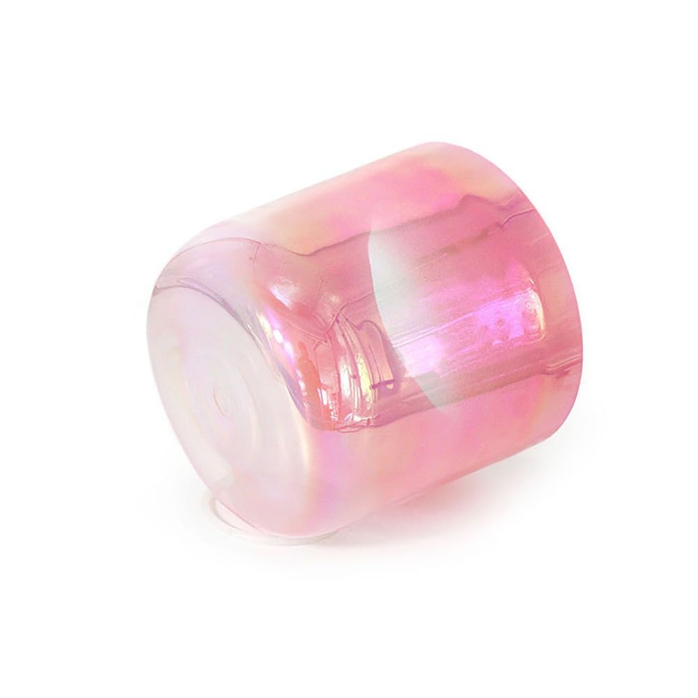 Rosa Alchemistische Kristallschale, 6 Zoll, Geschenk für Meditation Yoga und Klangheilung, mit gratis Acryl-Schlagzeug und O-Ring(A)