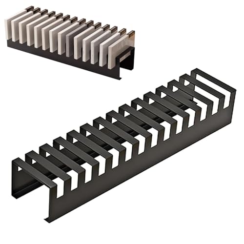 Étagère métallique pour panneaux de porte avec 14 fentes de stockage