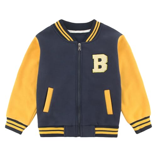 Kids Baseball Jackets School Varsity Uniform Cotton Leisure Fashion jackets Boys Girls Jackets for 2-7 Years