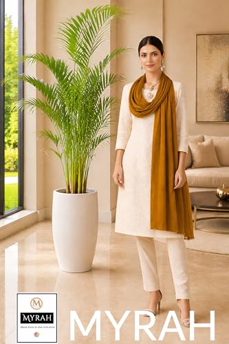 Image of MYRAH Chiffon Solid Casual Daily Use Dupatta For Women's & Girls Length - 2.50 Meter