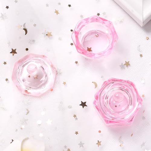 2 Pcs Nail Art Glass Cup Nail Dappen Dishes miniatura 4