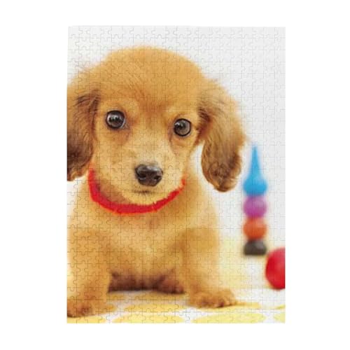 犬柄500ピース ジグソーパズル 大人向け難しい 破片なし カチっとハマる 誕生日 おしゃれ インテリア ギフトハウス (52×38cm)