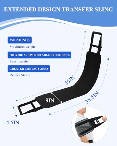 Image of SPRING SEAON Transfer Sling Lift Assist Gait Belt for Seniors and Disabled