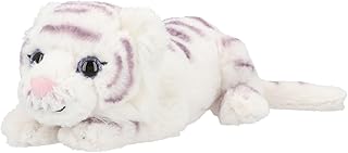 Depesche TOPModel 12520 Fantasy Tiger Cuddly Toy with White Fur and Glitter Eyes, Approx. 50 cm Plush Tiger