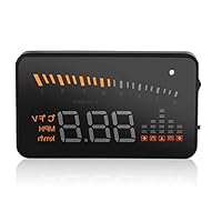 Headup Display Auto, Auto Hud Head Up Display Obd2 Farb Led Projektor Geschwindigkeits Warnsystem Für Auto Lkw Younicer Leistungsstarke Multifunktionen Auto Hud Head Up Display