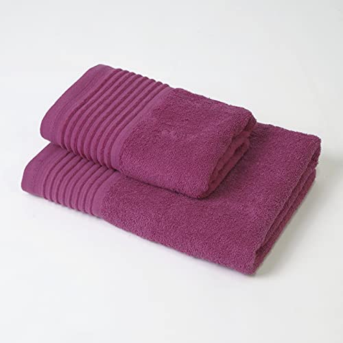 10xdiez Juego De Toallas 100 Algodón De Rizo Peinado - Toalla De Lavabo Toalla De Baño Morado 10xdiez Juego De Toallas 100 Algodón De Rizo Peinado - Toalla De Lavabo Toalla De Baño Morado