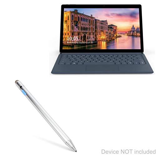 BoxWave Stylus Pen Compatible with Alldocube KNote - AccuPoint Active Stylus, Electronic Stylus with Ultra Fine Tip for Alldocube KNote - Metallic Silver