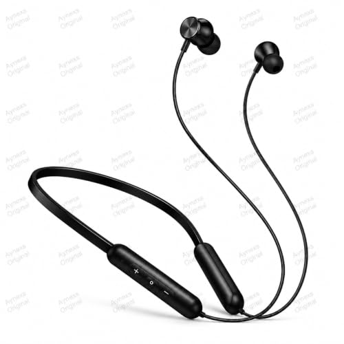 Image of Original Neckband Compatible with OnePlus Bullets Wireless Z3 Earbud Buds Earbuds Neckband Earphone (Black)